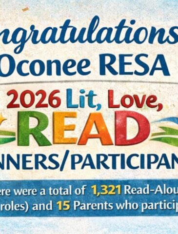 2026 Oconee RESA Lit, Love, READ Participants and Winners